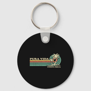 Retro Vintage Family Vacation Costa Rica Pura Vida Sleutelhanger