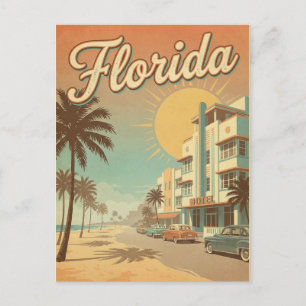 retro vintage Florida ansichtkaart Briefkaart