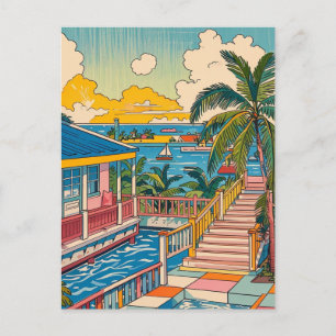retro vintage Florida Briefkaart