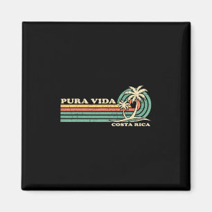 Retro Vintage Gezinsvakantie Costa Rica Pura Vida Magneet