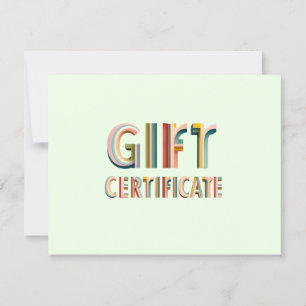 Retro Vintage Groen Certeficaten