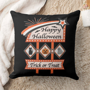 Retro Vintage Halloween Bord – Snoep of een Leven Kussen