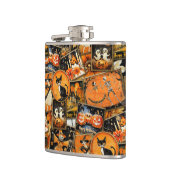 Retro Vintage Halloween Fun Collage Heupfles (Links)