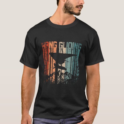 Retro vintage hang gliding t-shirt (Voorkant)