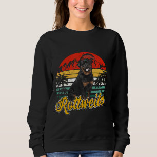 Retro Vintage houdt van Rottweiler Grappige Hond M Trui