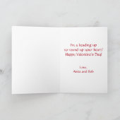 Retro Vintage Howdy Pardner Aangepaste Valentijnsd Feestdagen Kaart (Binnen)