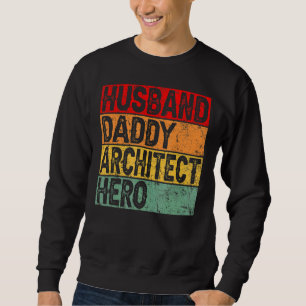 Retro Vintage Husband Daddy Architect Father Trui
