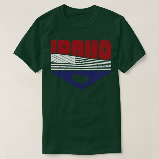 Retro Vintage Idaho USA TShirt (Design devant)