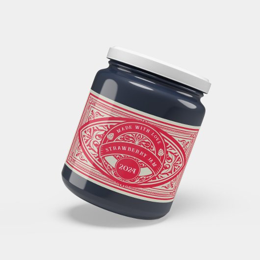 Retro Vintage Jam Label Canning Sticker