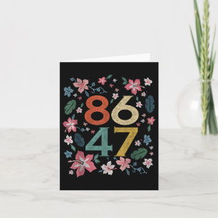 Retro Vintage jaren 80 Stijl 86 47 8647 Floral Boh Kaart