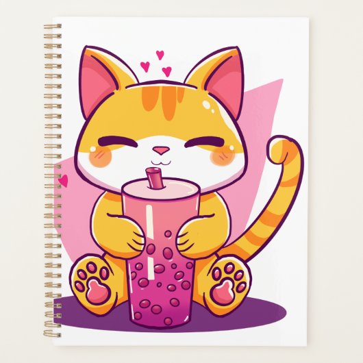 Retro Vintage Kat Planner (Voorkant)