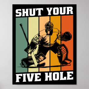 Retro Vintage Keeper Hou Je Vijf Gaatjes Dicht Ijs Poster