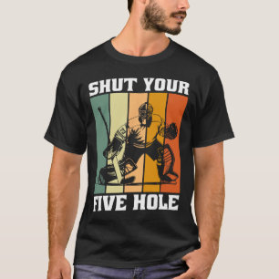 Retro Vintage Keeper Hou Je Vijf Gaatjes Dicht Ijs T-shirt