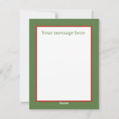 retro vintage kerst beer feestdagenkaart (Achterkant)