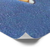 Retro vintage kerst Holliday poster (Hoek)