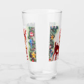 retro vintage kerstaherder Holiday Glas (Rechts)