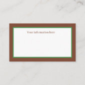 retro vintage kerstaherder Holiday Visitekaartje (Achterkant)