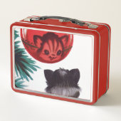 retro vintage kerstcat Holiday (Achterkant)