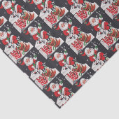 Retro Vintage-kerstfeest Tissuepapier (Detail)