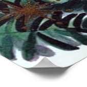 retro vintage kerstfeestay Santa poster (Hoek)