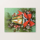 Retro Vintage-kerstfeestelijke puzzel (Horizontaal)