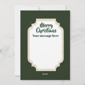 Retro vintage kerstkaart (Achterkant)