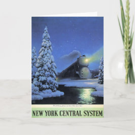 Retro vintage Kerstkaart Feestdagen Kaart