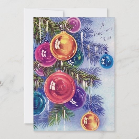 Retro vintage kerstkaart toevoegen (Voorkant)