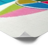 Retro vintage kerstkatten Holiday poster (Hoek)