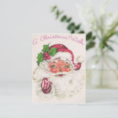 Retro Vintage kerstkerstkerstfeestdag Kaart uit 19 (Staand voorkant)