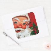 Retro Vintage Kerstkerstkerstfeestdag sticker (Envelop)