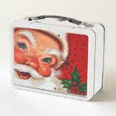 Retro Vintage - kerstkerstlunchbox (Achterkant)