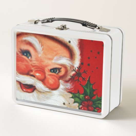 Retro Vintage - kerstkerstlunchbox (Voorkant)