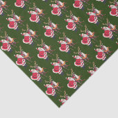 retro vintage kerstkerstrendierbeton tissuepapier (Detail)