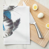 Retro vintage kerstkeuken theedoek (Quarter Fold)