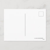 Retro vintage Kerstman rendier briefkaart (Achterkant)