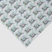 retro vintage Kerstmis Angels Holiday Tissuepapier (Detail)