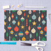Retro Vintage-kerstOrnamenten Tissuepapier (Craft)