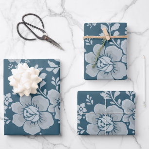 Retro Vintage-kerstpatroon Santa claus Wrappi Inpakpapier Vel