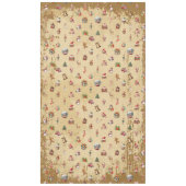 Retro Vintage-kerstpatroon Tafelkleed (Voorkant)