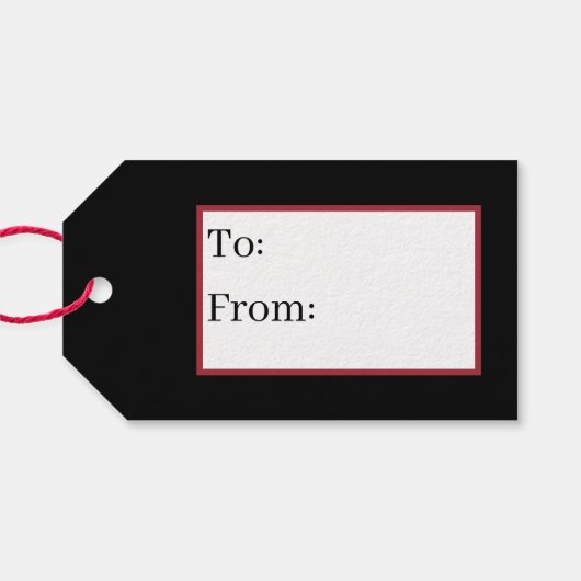 retro vintage kerstsnowman cadeaulabel (Achterkant Horizontaal)