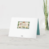 Retro vintage Kerstvriendschap sentiment Kaart (Achterkant)