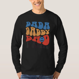 Retro Vintage Leopard Dada Daddy Dad Bruh Father's T-shirt