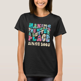 Retro vintage making the world a better place sinc t-shirt