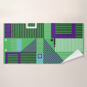 Retro vintage memphis style mode motif. Illus (Serviette de bain)