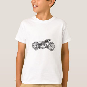 Retro Vintage Motorfiets _ Ik hou van mijn motorfi T-shirt