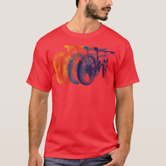 Retro Vintage Mountainbike Triathlon Downhill cycl T-shirt