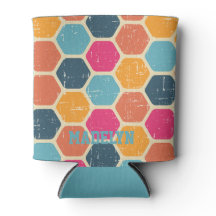 Retro  Vintage Navy Bule Script Minimalist Name