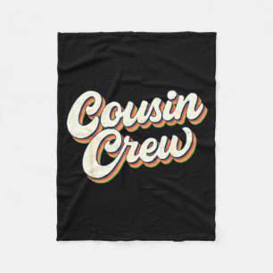 Retro Vintage Neef Crew Familie Matching Grappig C Fleece Deken