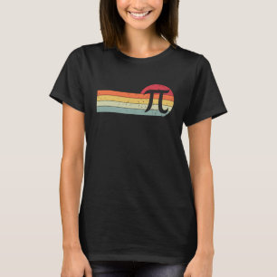 Retro Vintage Nerd Symbool Pi Dag 3 14 Wiskunde Do T-shirt